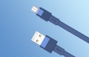CABLE DE DATOS DE IPHONE ALUMINIO ELÁSTICO PARA, 1METER,REMAX RC-C001 A-L
