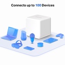 SISTEMA WI-FI DE DOBLE BANDA  1300 MBPS, 2 PUERTOS ETHERNET GIGABIT, RED UNIFICADA, MERCUSYS.