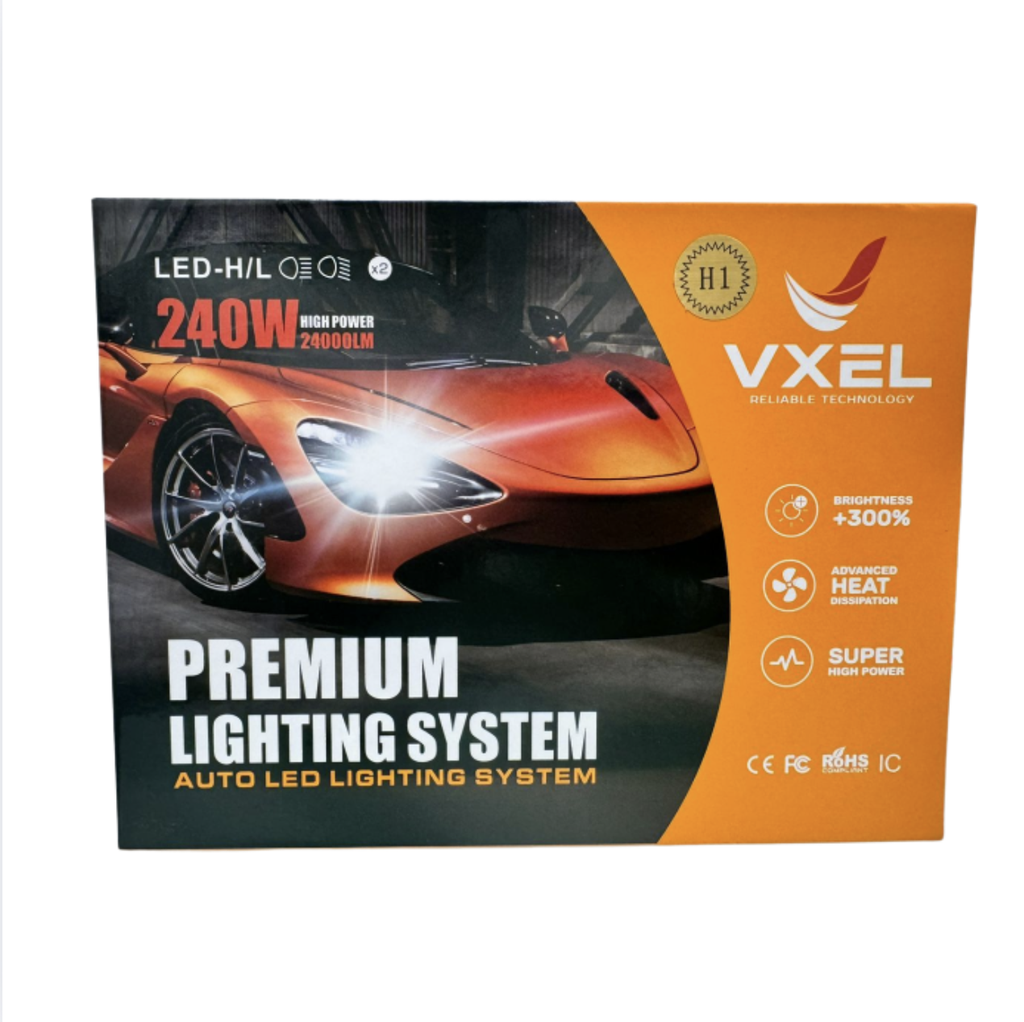 BOMBILLO LED MODELO H1, 6000K, 240 WATTS, VXEL.