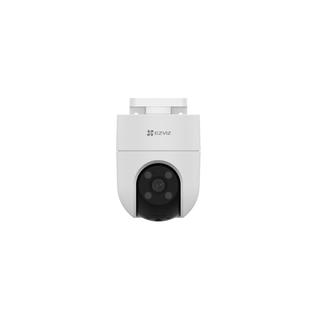 CÁMARA WIFI EXTERIOR MODELO H8C, RESOLUCIÓN 2k (3MP), LENTE 4MM, COBERTURA PANORÁMICA DE 360°, FORMATO DE VIDEO H.265, ADMITE TARJETA MICROSD HASTA 512 GB.