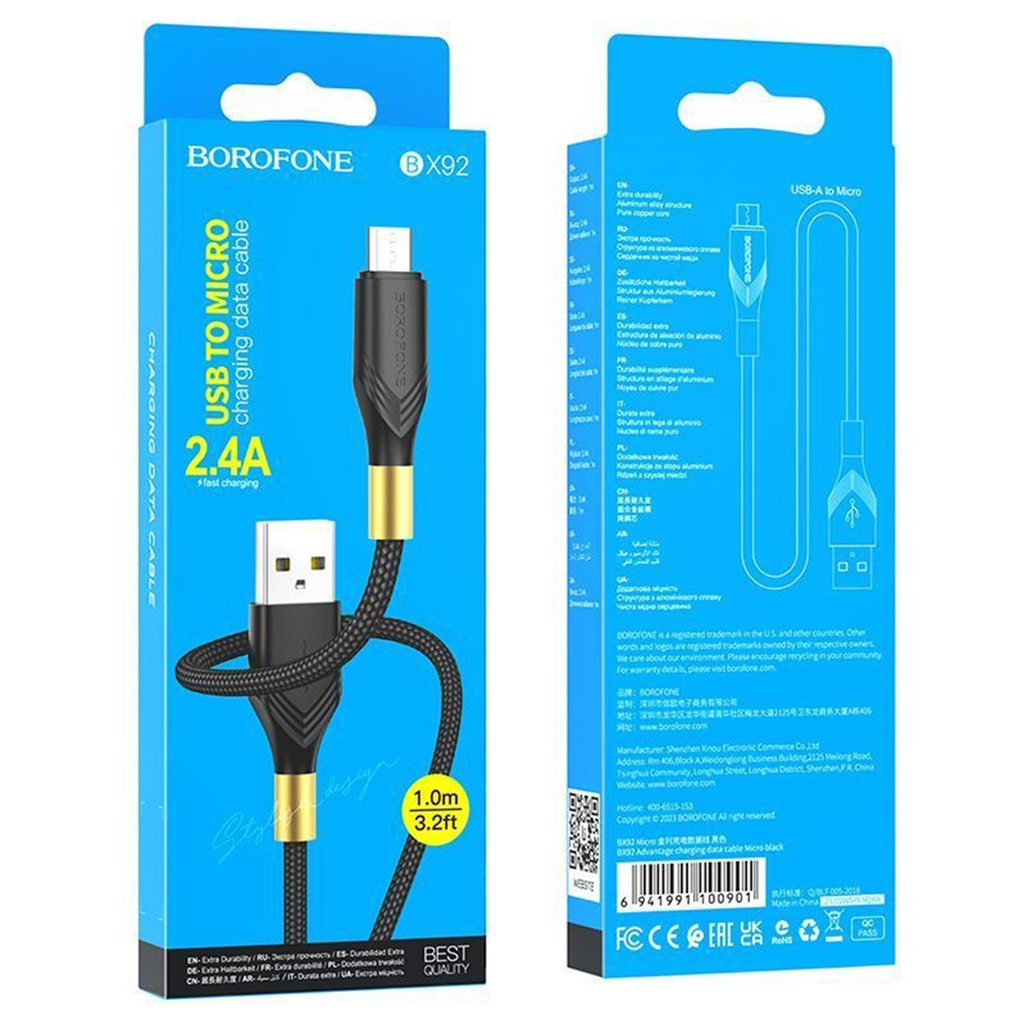 CABLE DE CARGA DE DATOS BX92 ADVANTAGE PD PARA IP, BOROFONE.