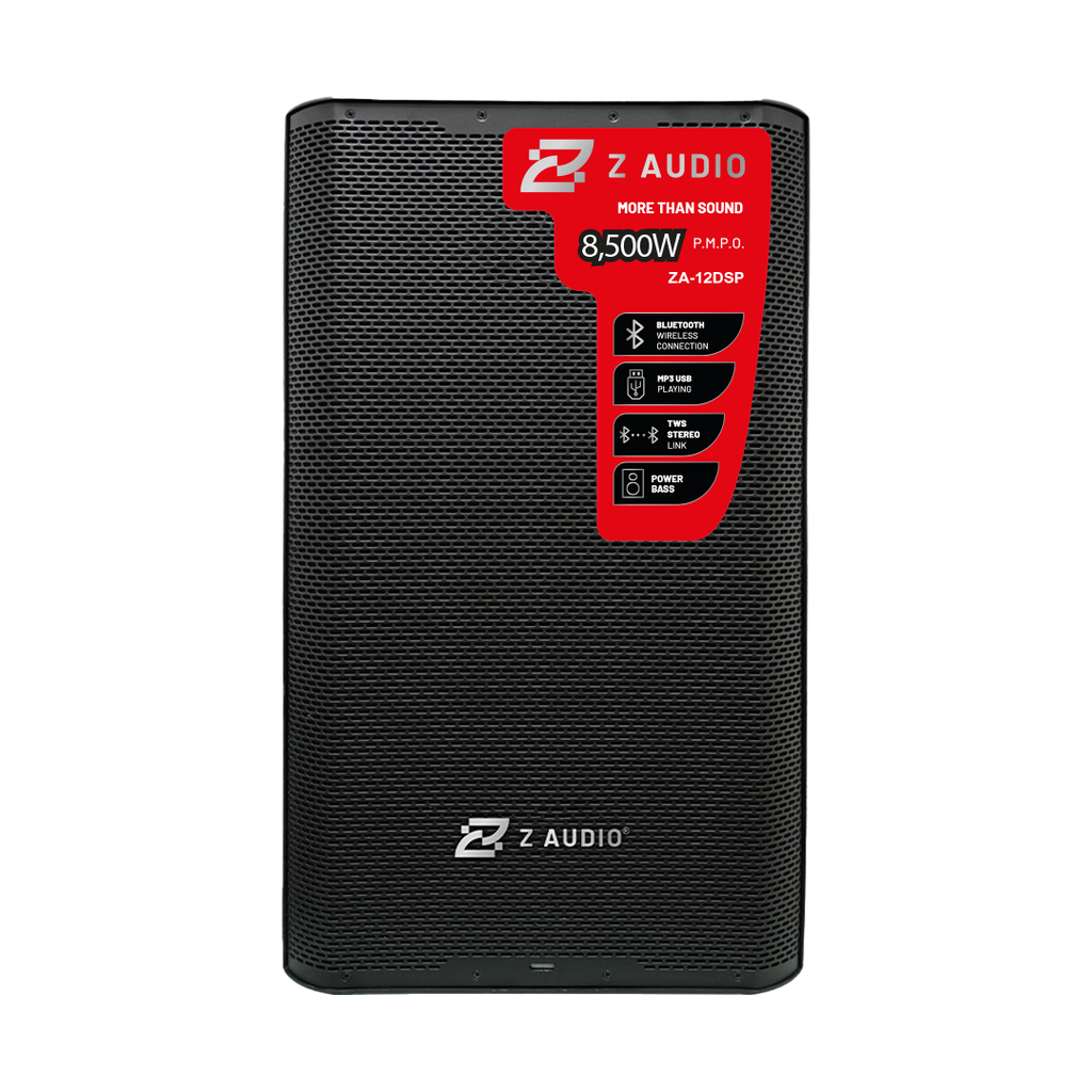 ALTAVOZ DE 12 PULGADAS CON MP3 USB/SD/BLUETOOTH, 500 WATTS, ZAUDIO.