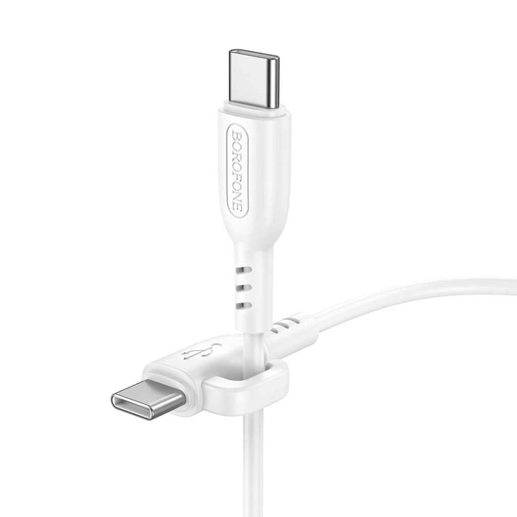 CABLE TIPO-C A TIPO-C DE CARGA BX91 DEL SÍMBOLO 60W, BOROFONE.