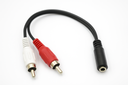 CABLE 3.5ST F TO 2RCA M VCOM